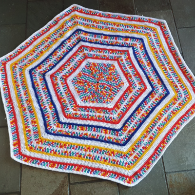 Primary Colour Lovey Blanket