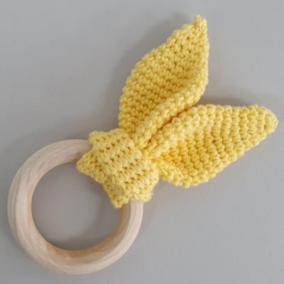 rabbit ear teething rings