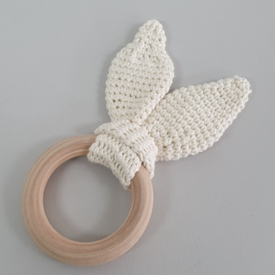 rabbit ear teething ring